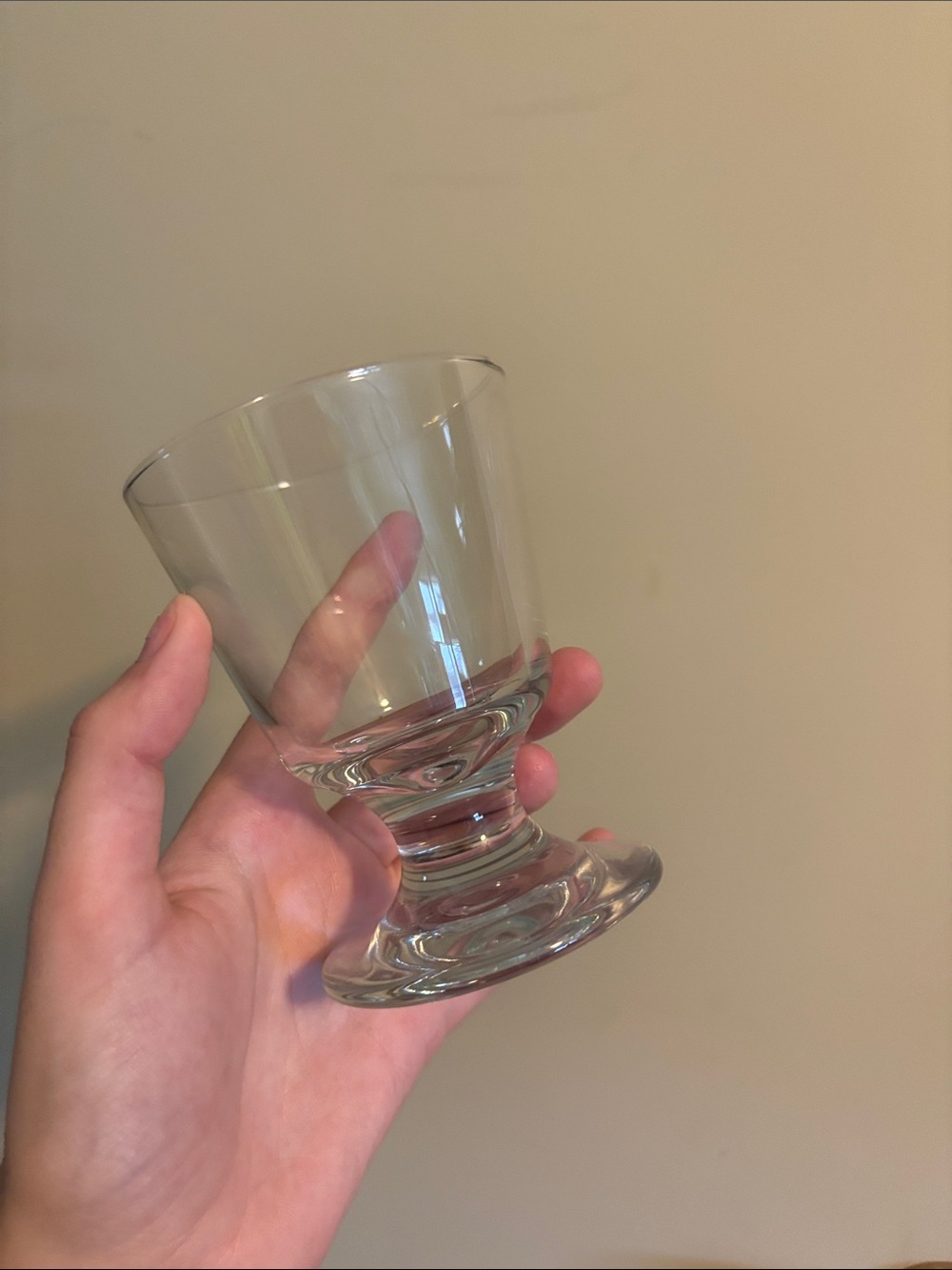 Clear Stemmed Dessert Glass - Transparent Footed Goblet